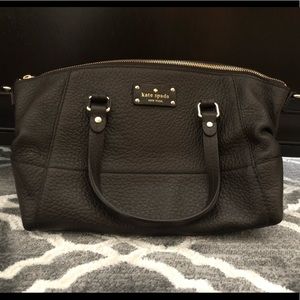 Late Spade Chocolate Brown Leather Handbag